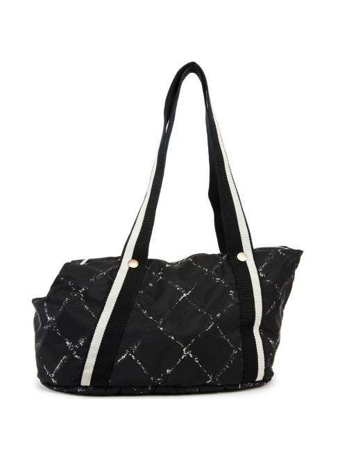Sac pour chien CHANEL en toile noire