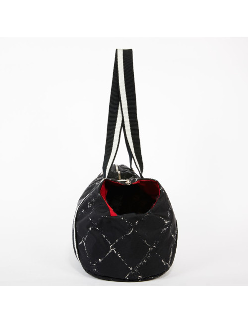 Sac pour chien CHANEL en toile noire