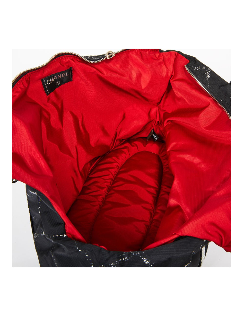 Sac pour chien CHANEL en toile noire