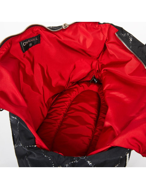 Sac pour chien CHANEL en toile noire