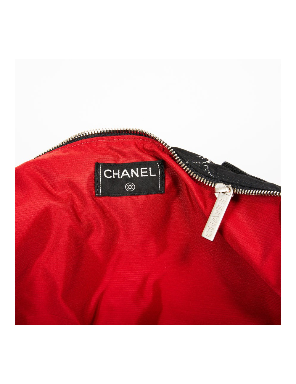 Sac pour chien CHANEL en toile noire