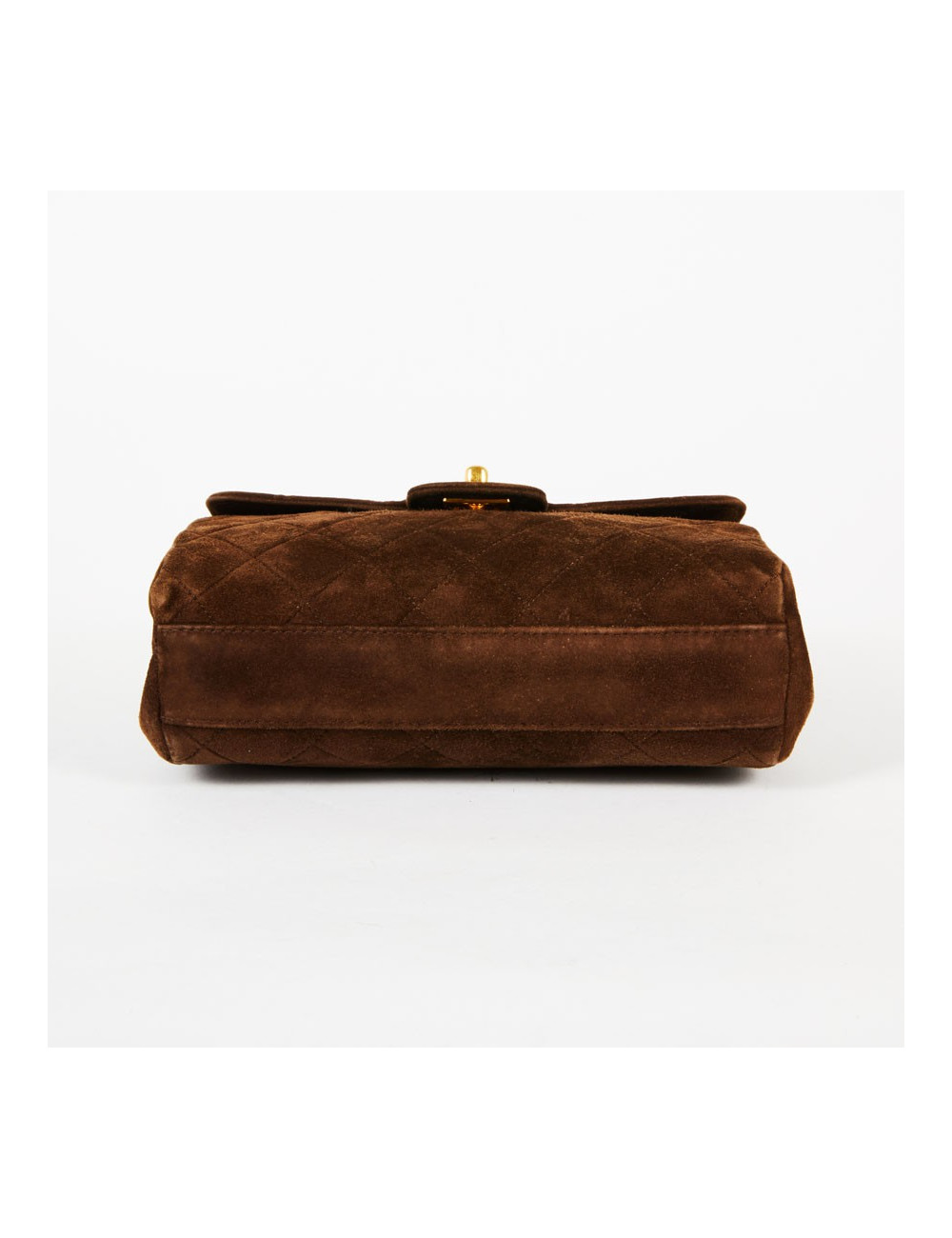 Sac bandoulière CHANEL daim marron