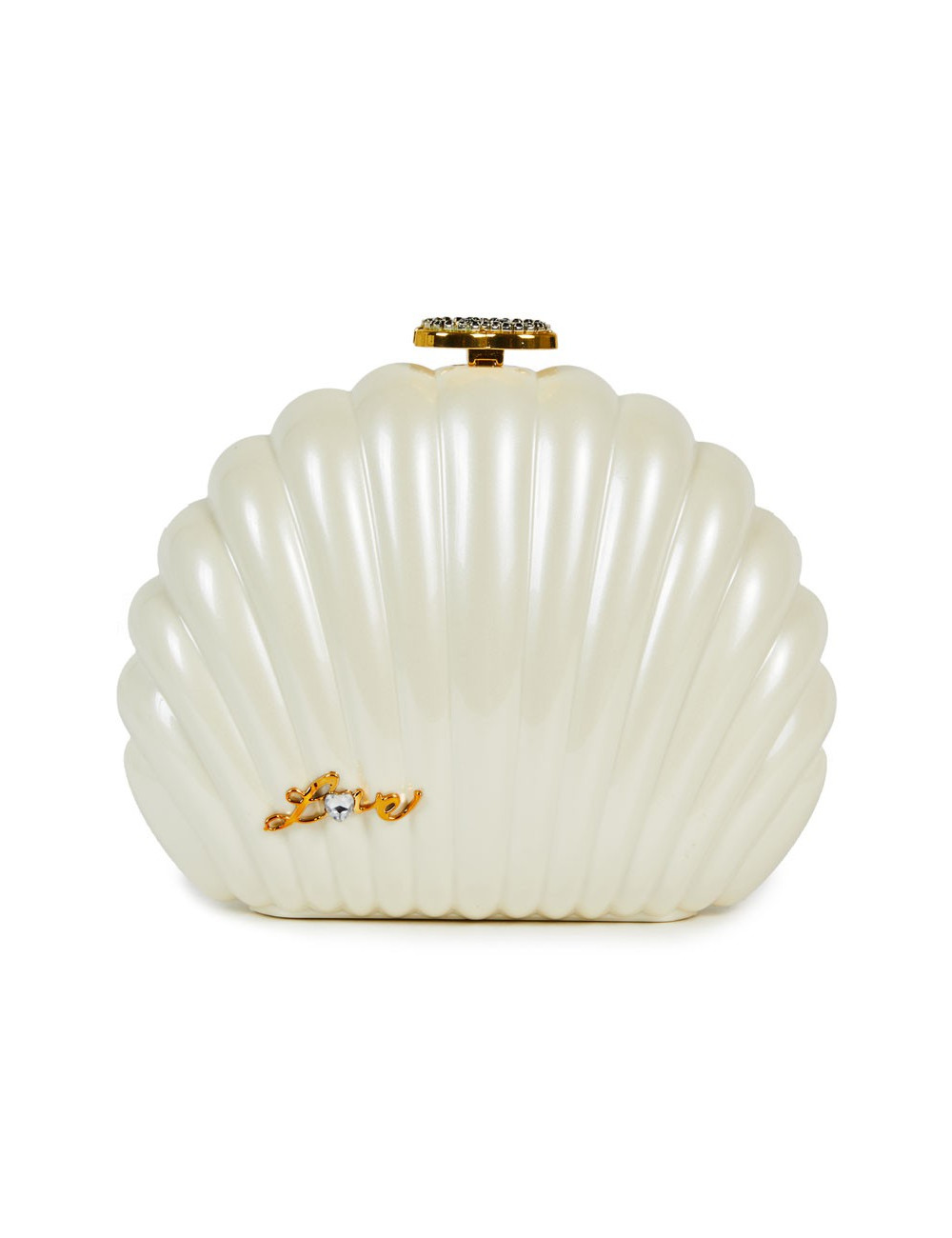 Sac CHANEL plexi coquillage beige  "Independance Day"