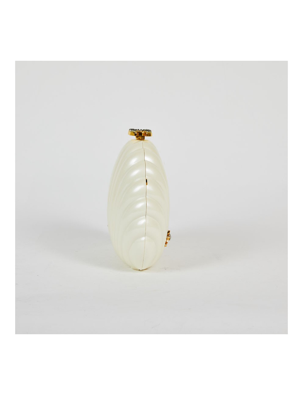 Sac CHANEL plexi coquillage beige  "Independance Day"