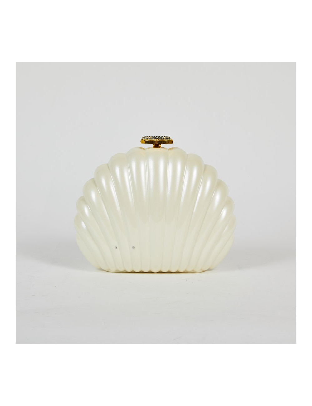 Sac CHANEL plexi coquillage blanc  nacré  "Independance Day"