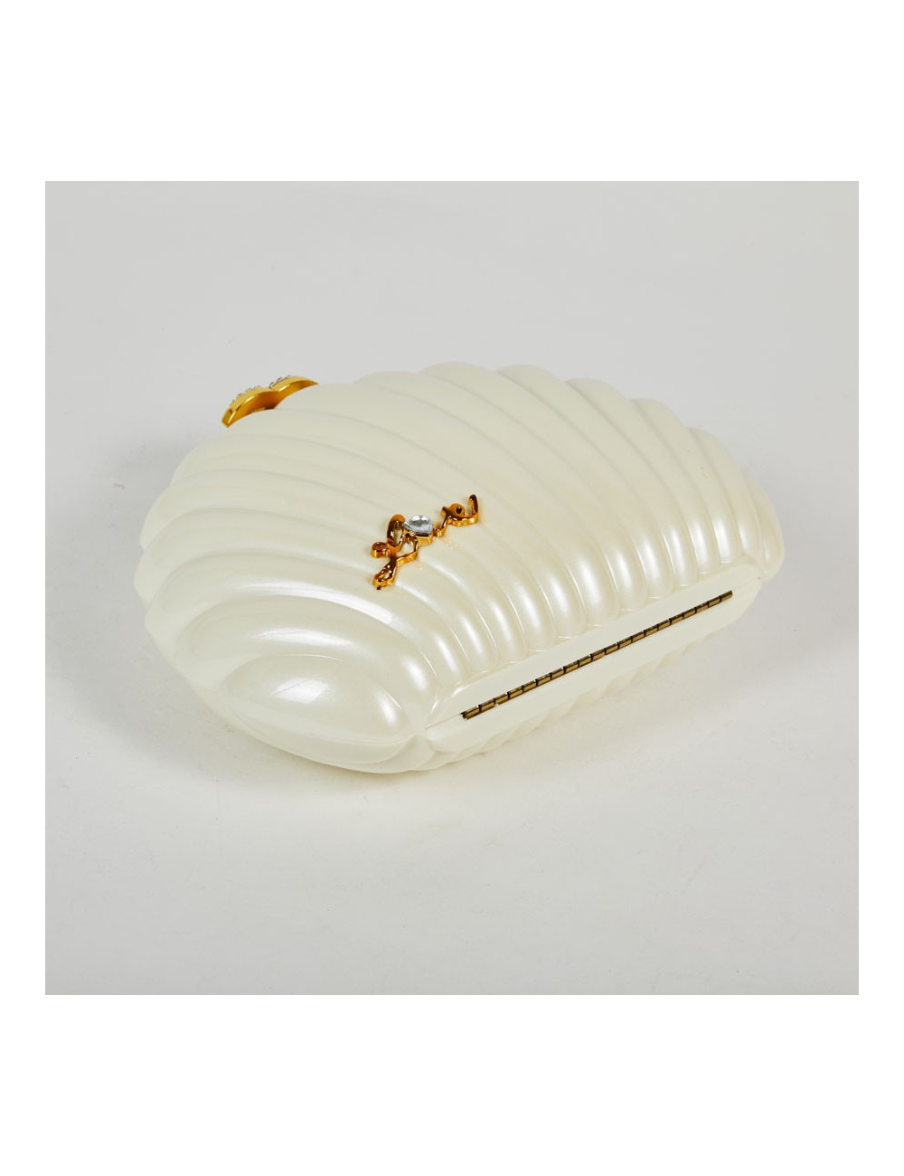 Sac CHANEL plexi coquillage blanc  nacré  "Independance Day"