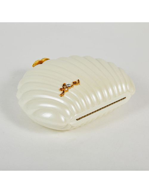 Sac CHANEL plexi coquillage blanc  nacré  "Independance Day"