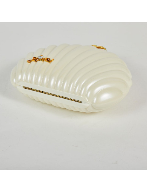 Sac CHANEL plexi coquillage blanc  nacré  "Independance Day"