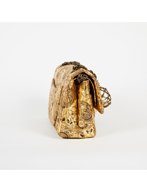 Sac Paris-Moscou CHANEL perforé doré