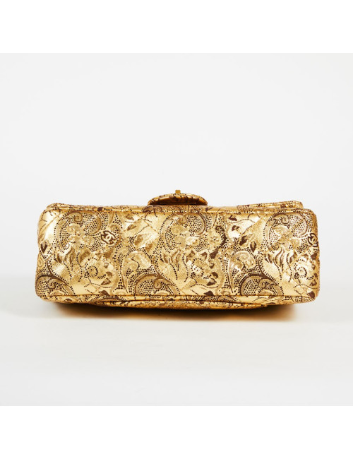 Sac Paris-Moscou CHANEL perforé doré, édition limitée