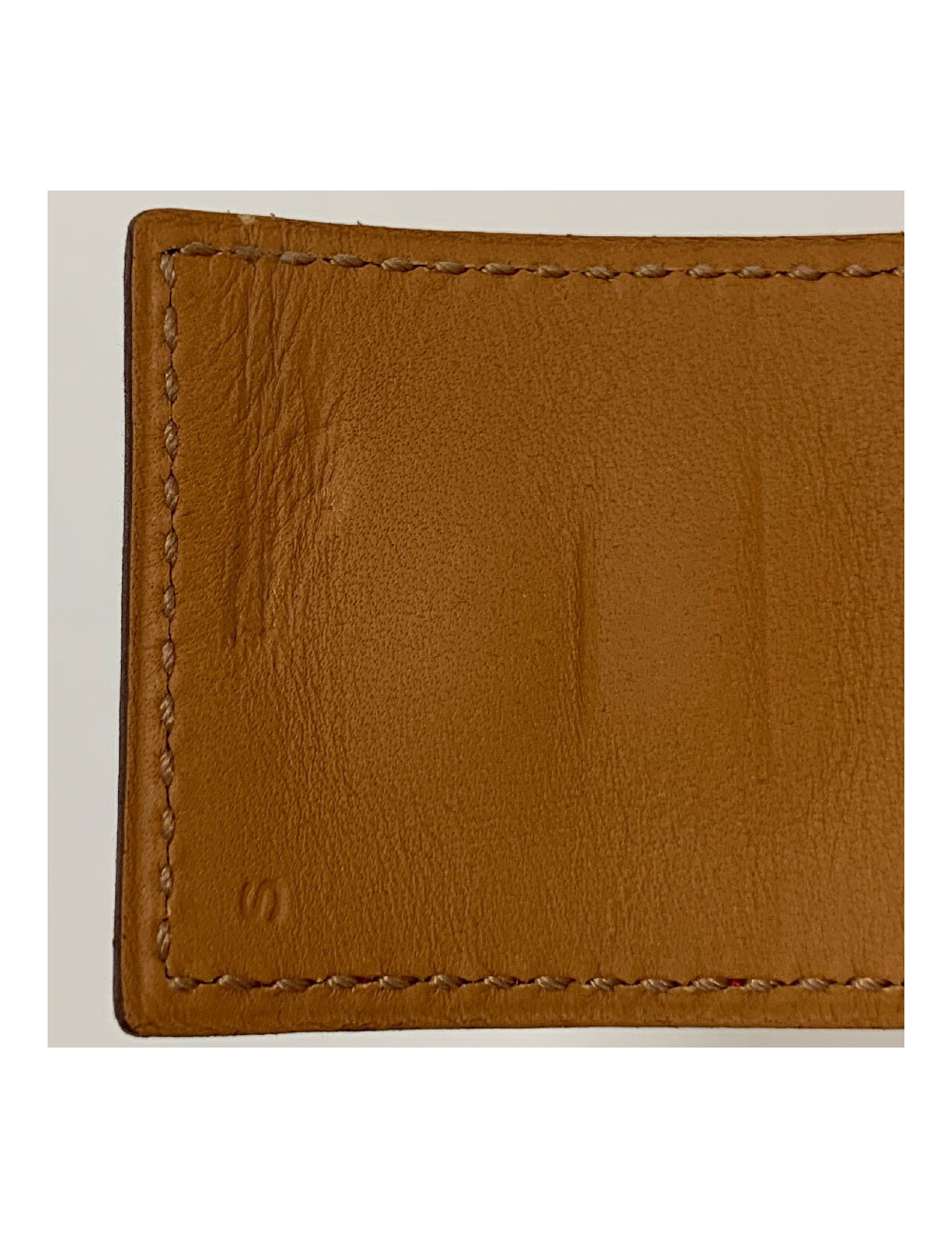 Manchette Médor HERMES crocodile orange métal dorée