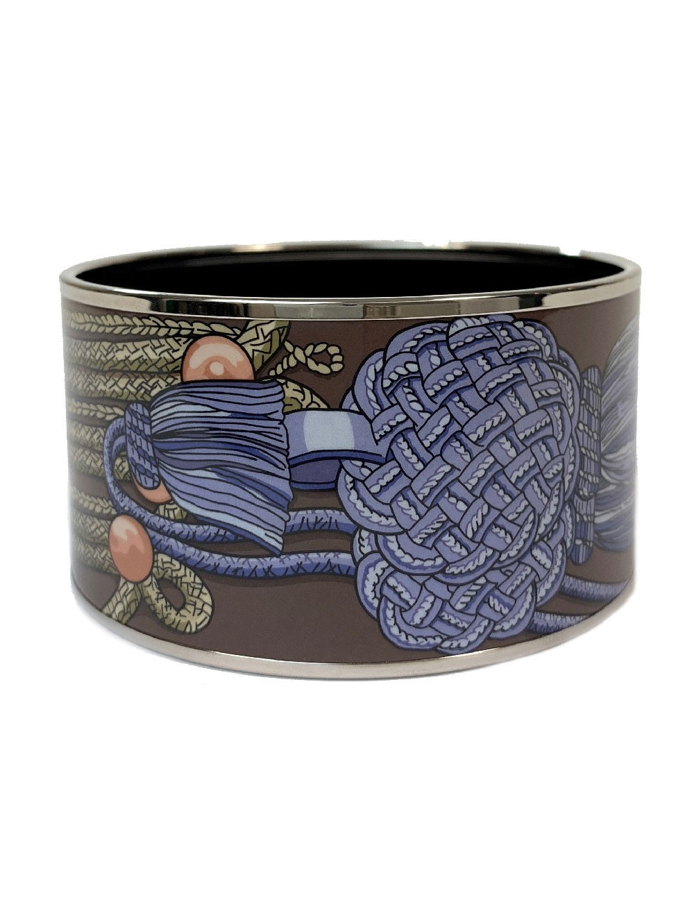 Bracelet HERMES 'Brandebourg' en émail imprimé