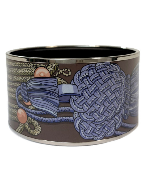 Bracelet HERMES 'Brandebourg' en émail imprimé
