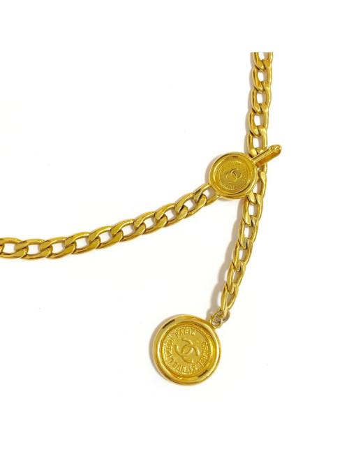 Ceinture CHANEL maille dorée 90 '