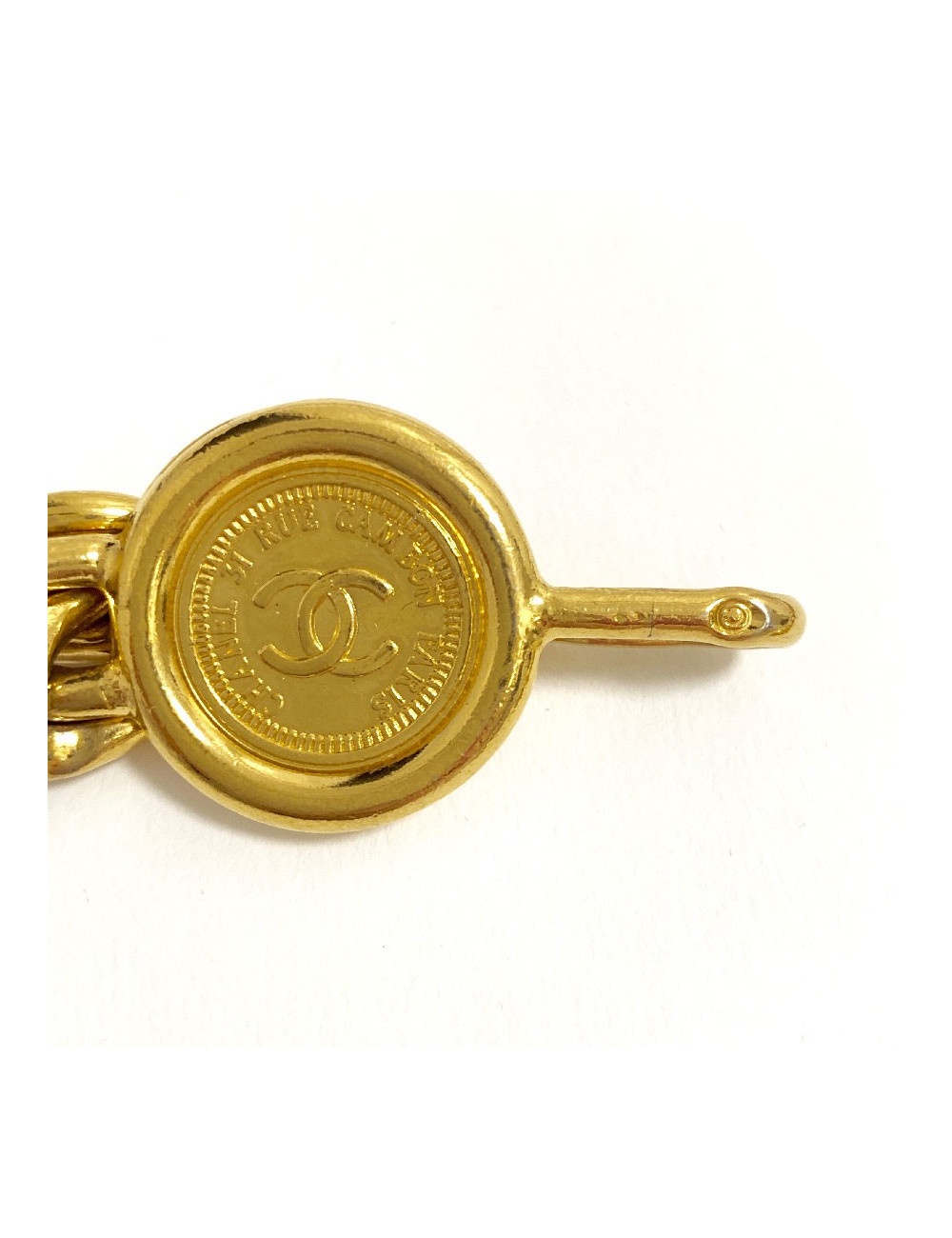 Ceinture CHANEL maille dorée 90 '