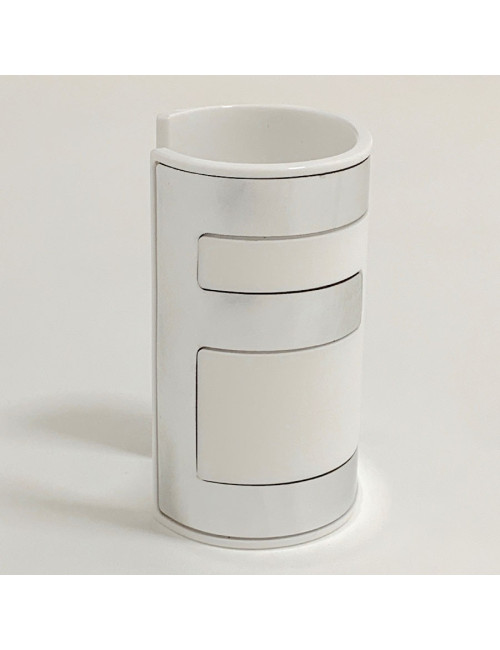 Parure FENDI The Fendista manchette et collier blanc et argent