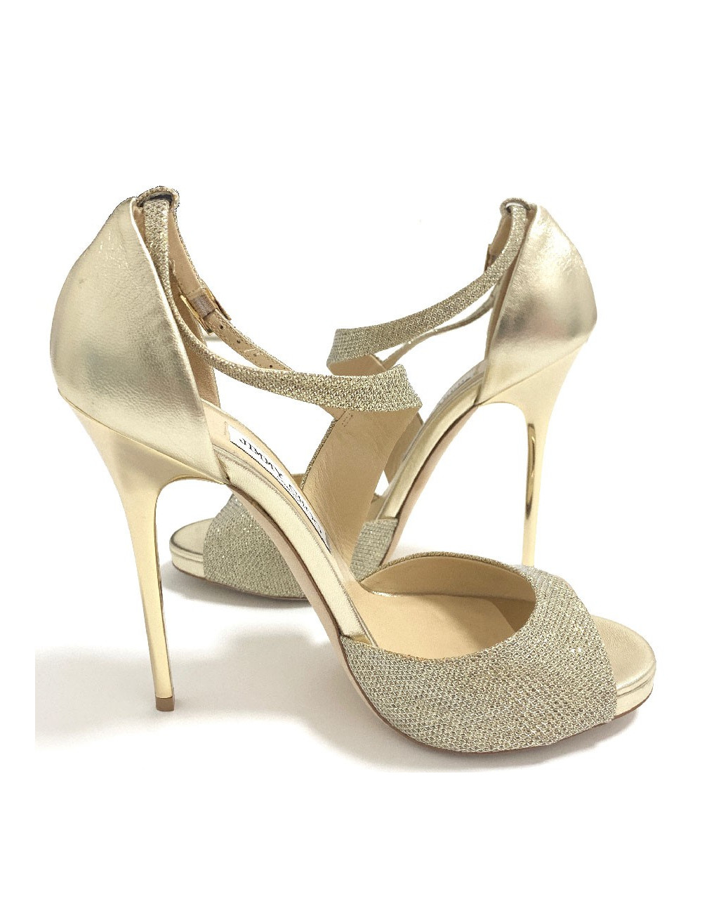 Sandales hautes JIMMY CHOO dorés