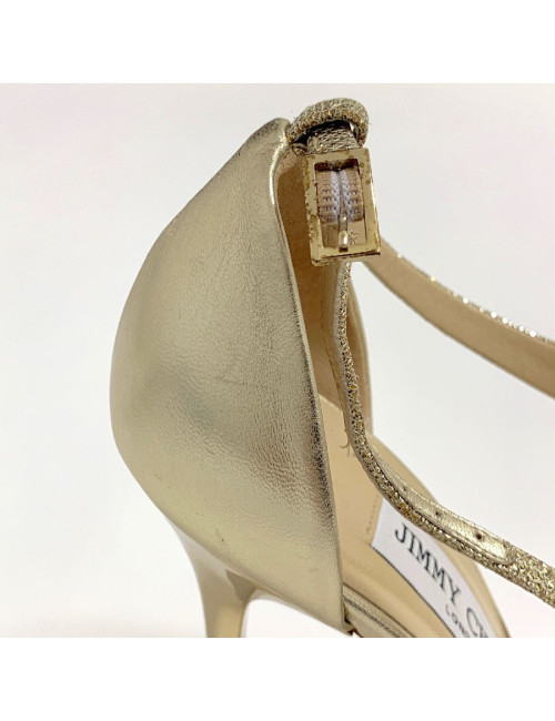 Sandales hautes JIMMY CHOO dorés
