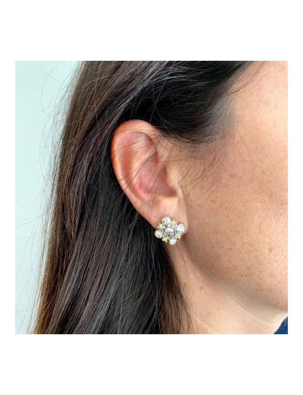 Clous CHANEL carrés brillants