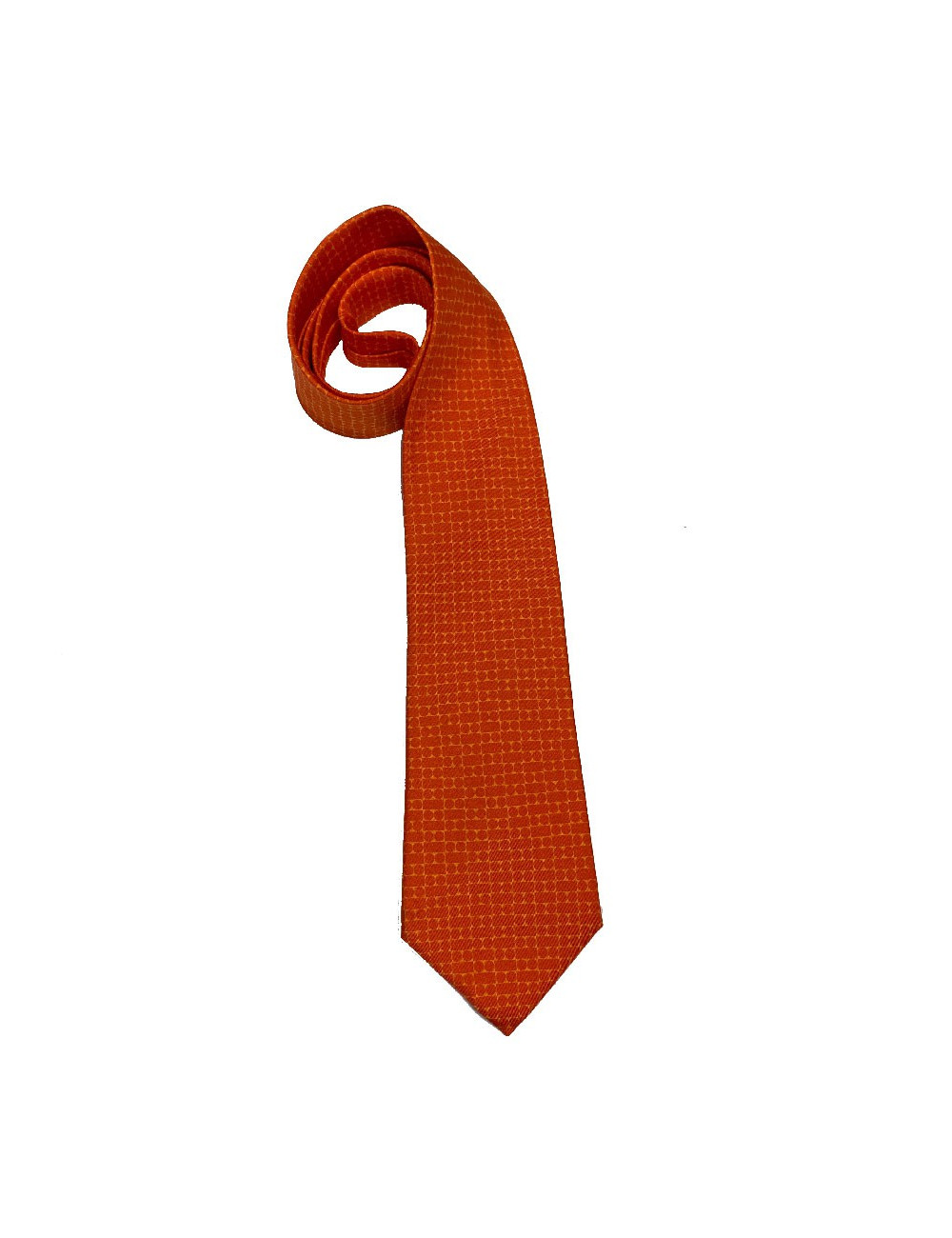 Cravate HERMES vintage en soie orange