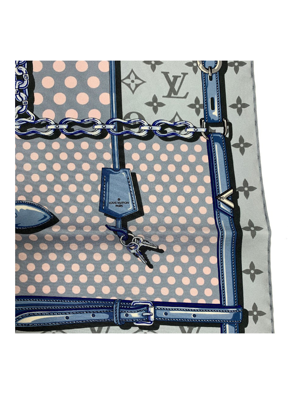 Foulard LOUIS VUITTON en soie 100%