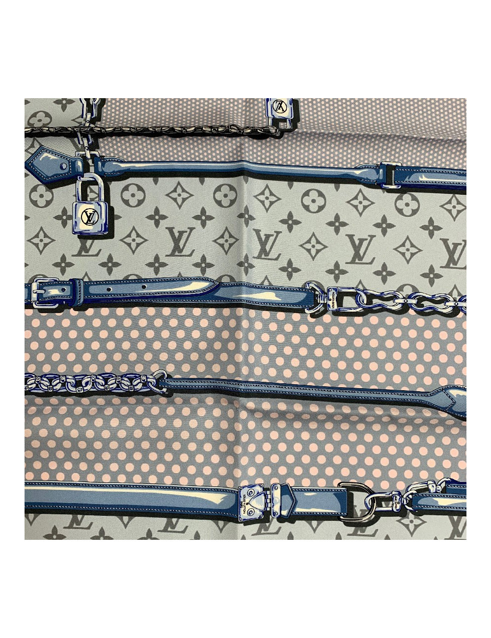 Foulard LOUIS VUITTON en soie 100%