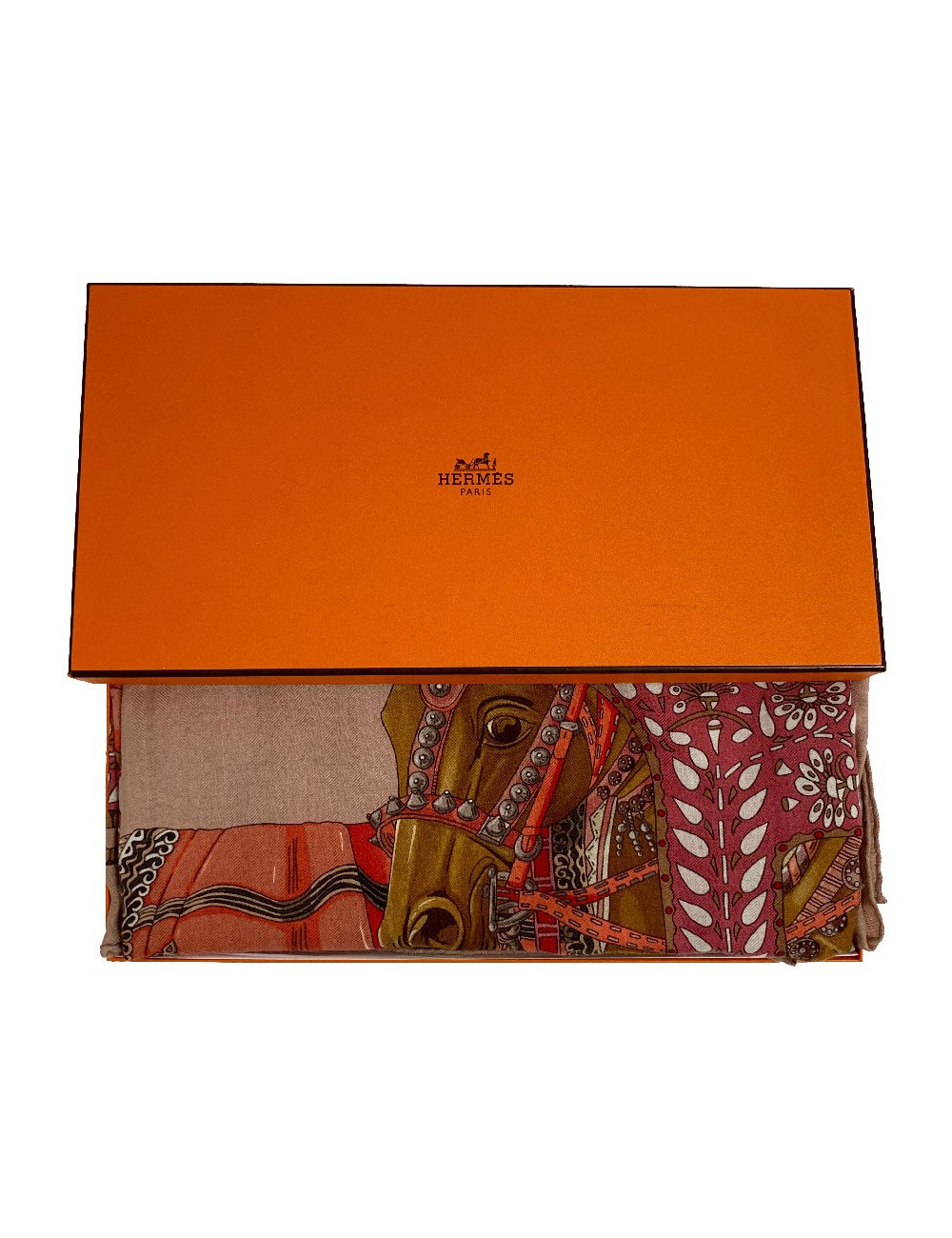 Châle HERMES  cachemire et soie