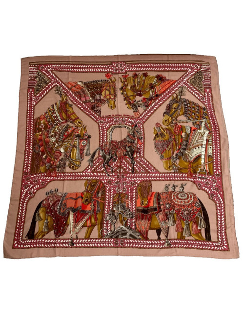 HERMES cashmere and silk scarf