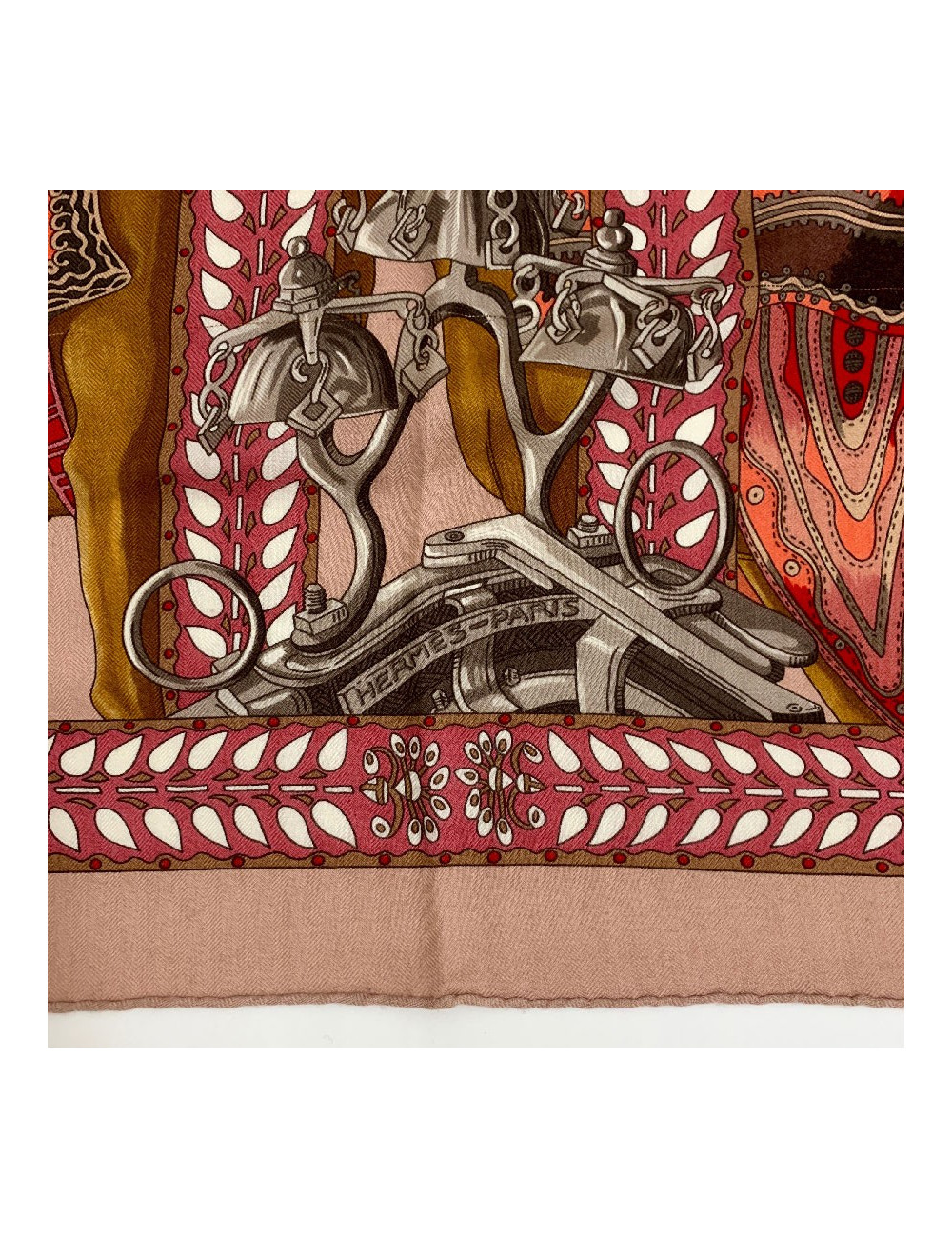 HERMES cashmere and silk scarf