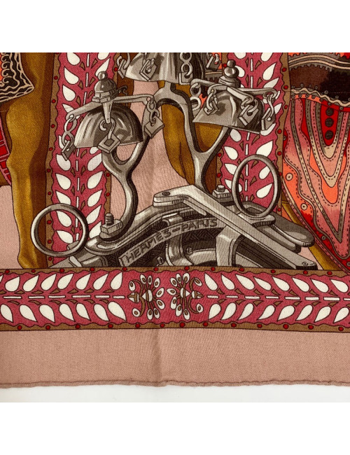 HERMES cashmere and silk scarf