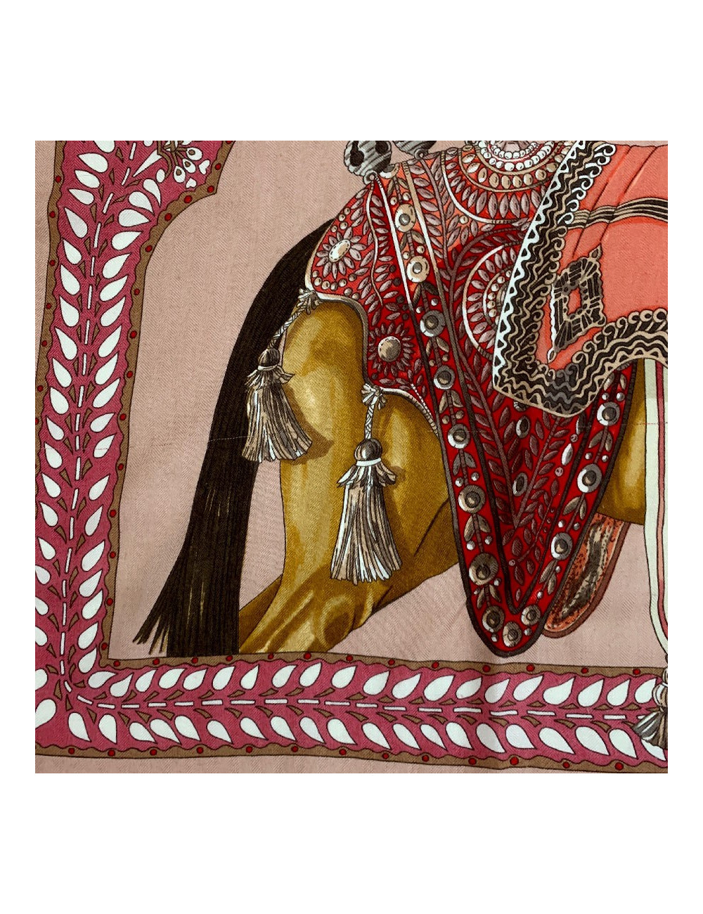 HERMES cashmere and silk scarf