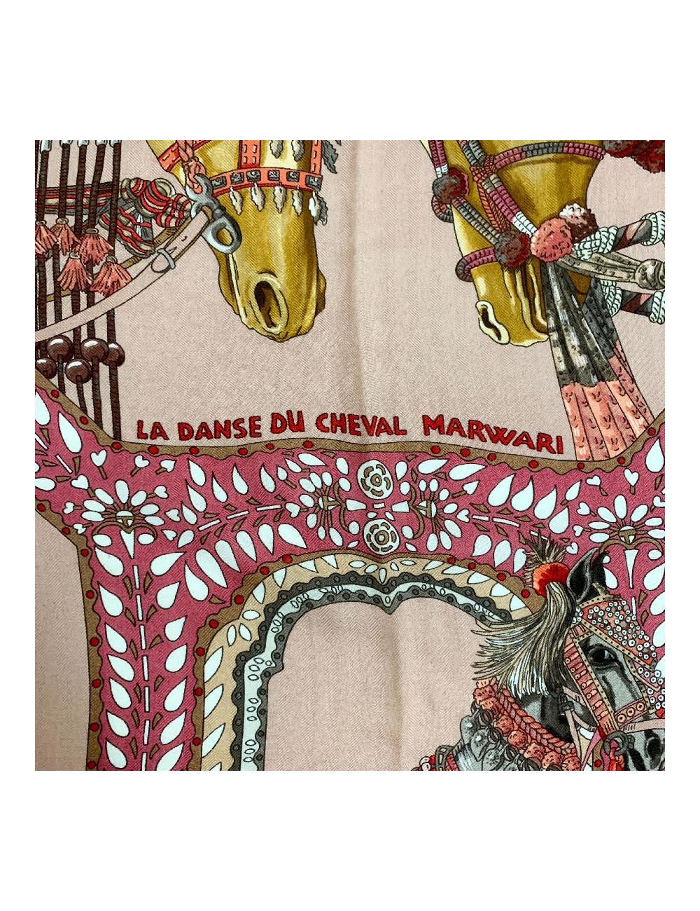 HERMES cashmere and silk scarf