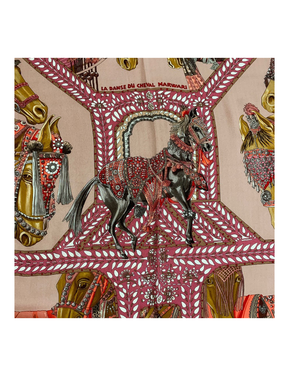 HERMES cashmere and silk scarf