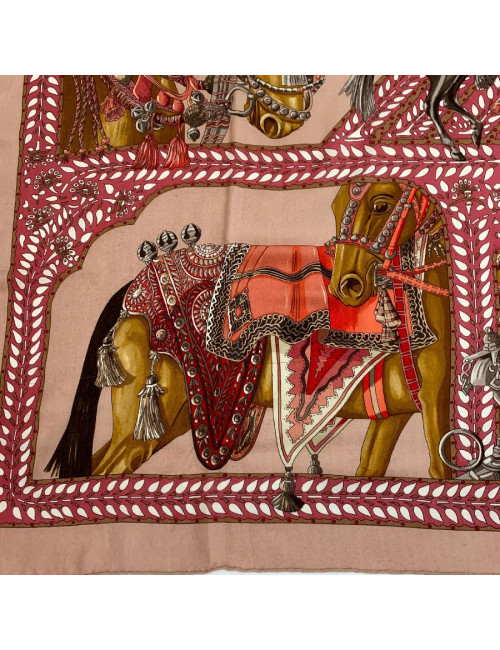 HERMES cashmere and silk scarf