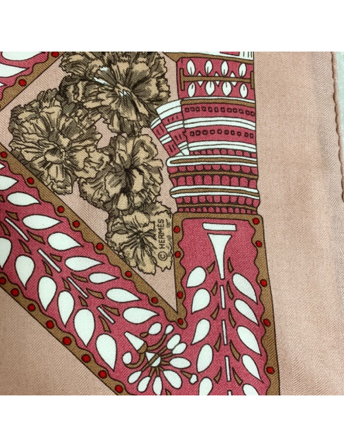 HERMES cashmere and silk scarf