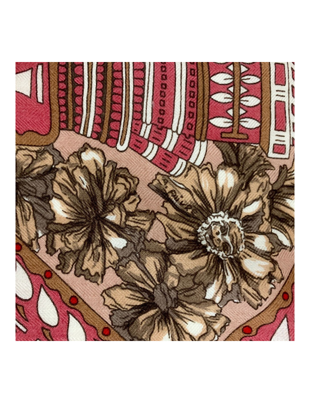 HERMES cashmere and silk scarf