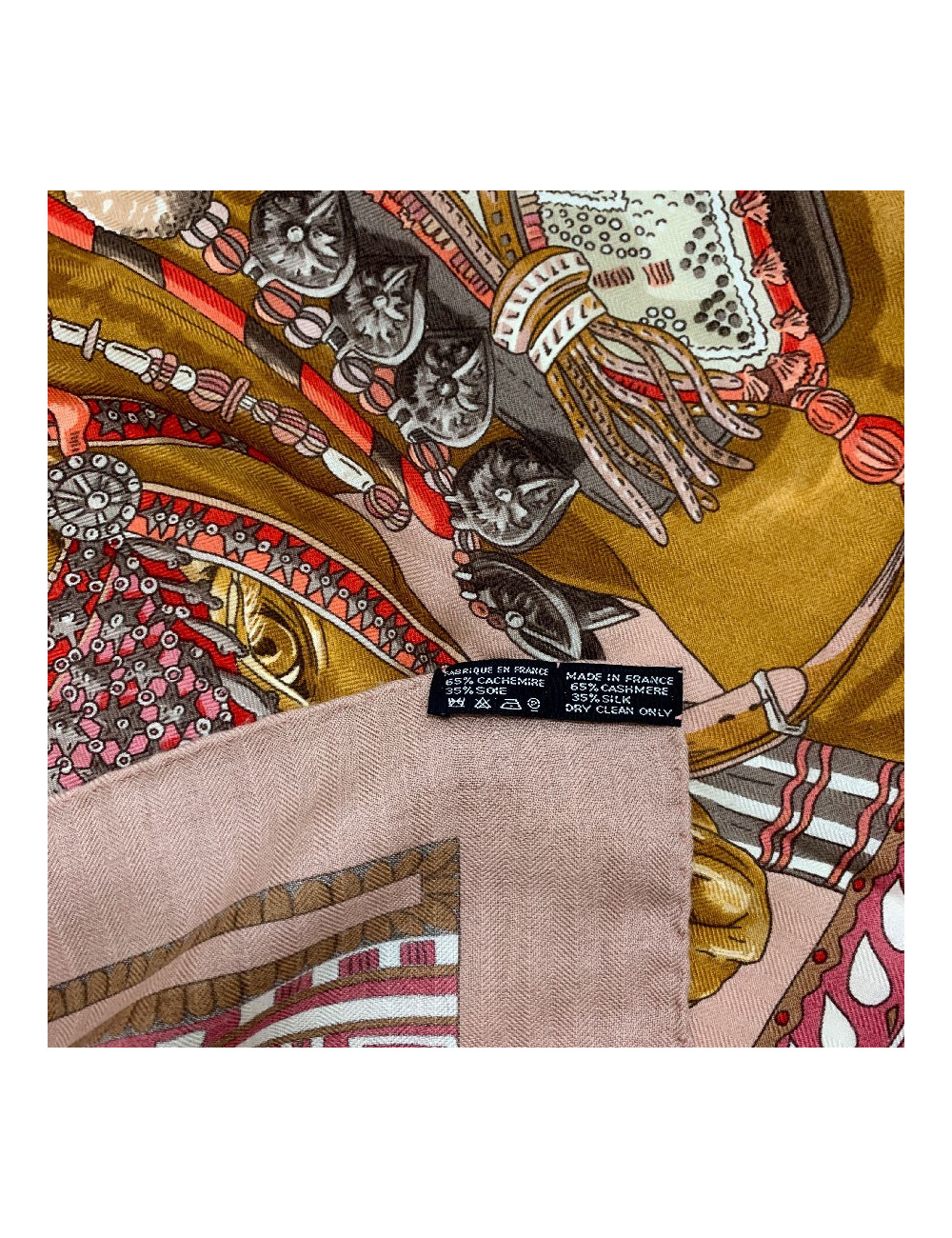 HERMES cashmere and silk scarf