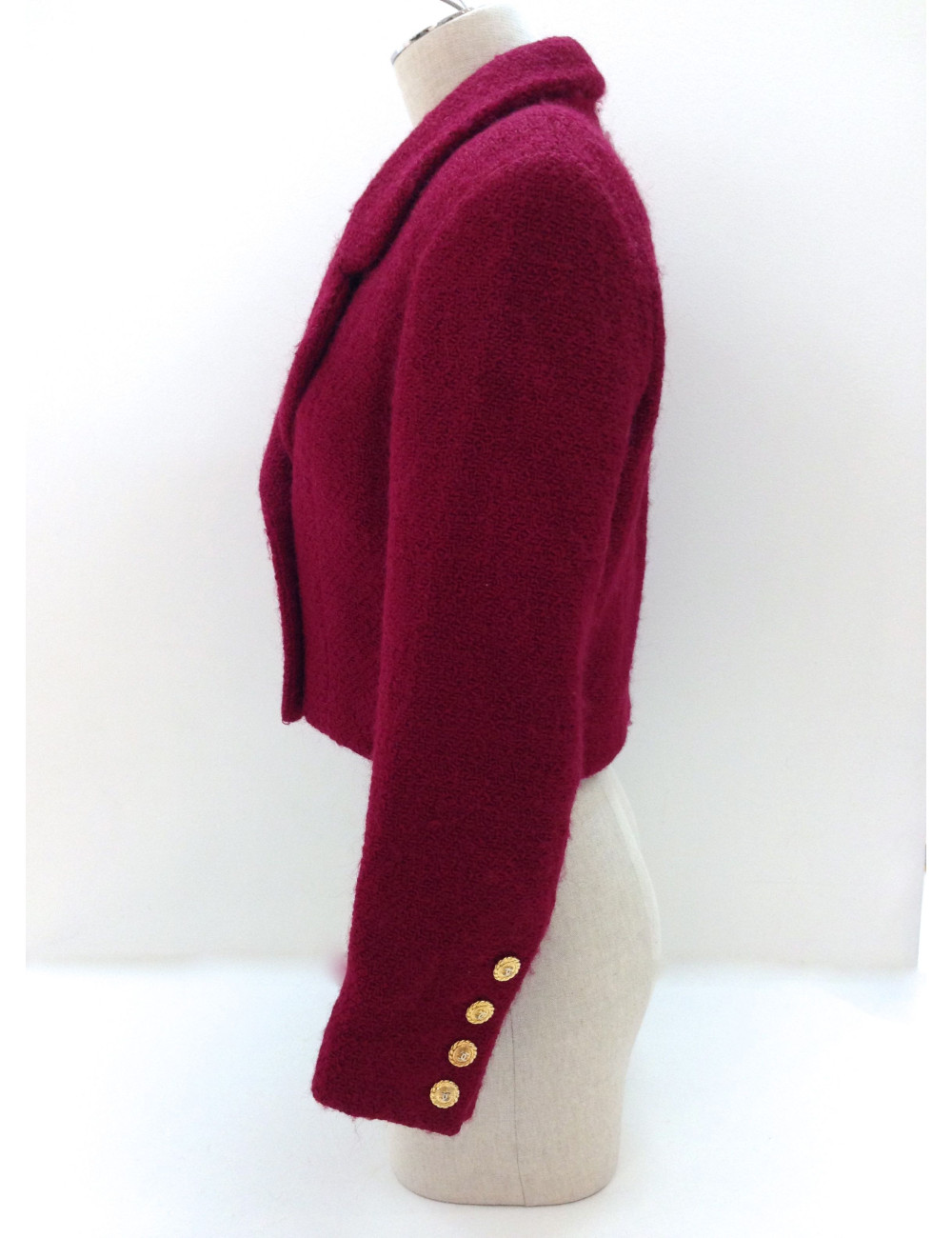 Red tweed CHANEL jacket