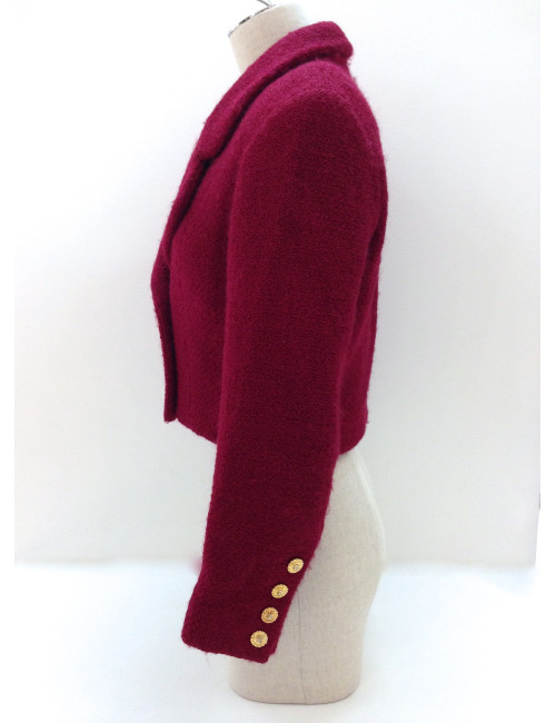 Red tweed CHANEL jacket