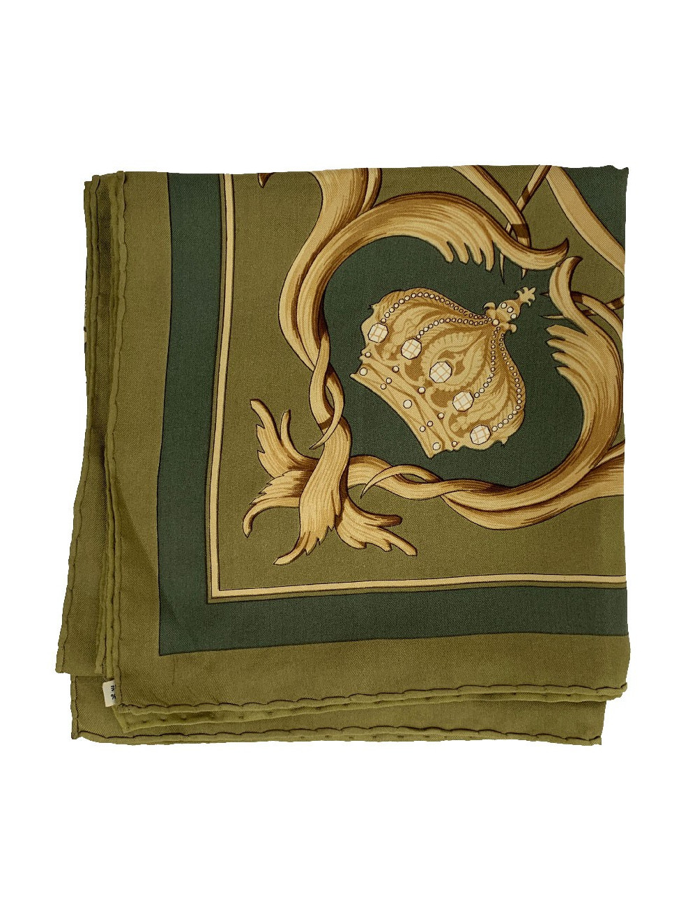 Carré HERMES Couronnes kaki