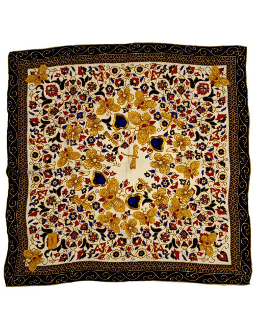 Carré YSL SAINT LAURENT soie 100%