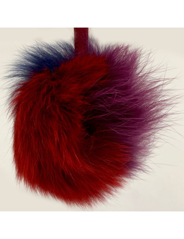 Bijou de sac FENDI Pompon en fourrure tricolore 2