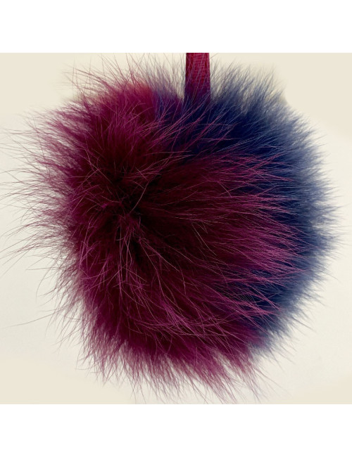 Bijou de sac FENDI Pompon en fourrure tricolore
