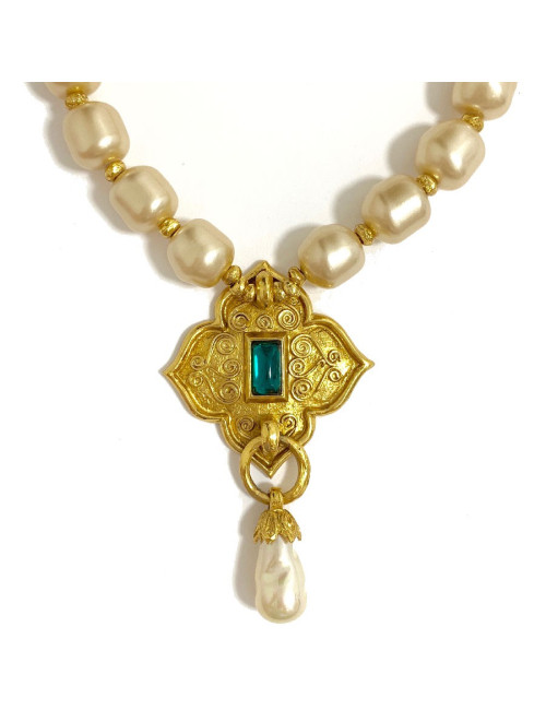 Collier JEAN LOUIS SCHERRER Vintage en perles nacrées