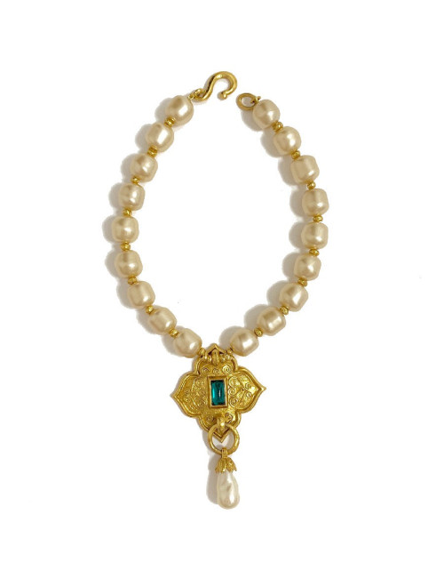Collier JEAN LOUIS SCHERRER Vintage en perles nacrées
