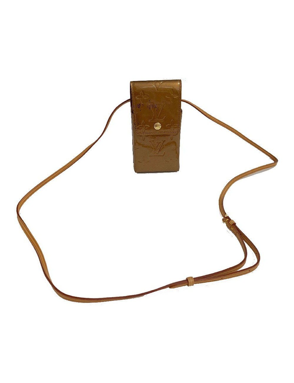 Pochette étui pour cigarettes LOUIS VUITTON cuir empreinte verni