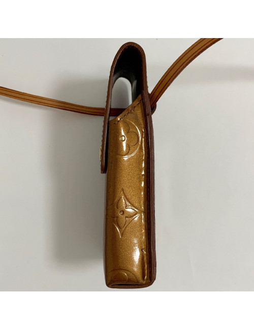 Pochette étui pour cigarettes LOUIS VUITTON cuir empreinte verni