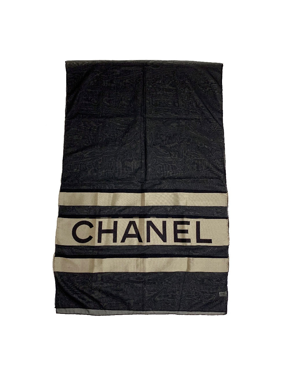 Foulard soie CHANEL siglé
