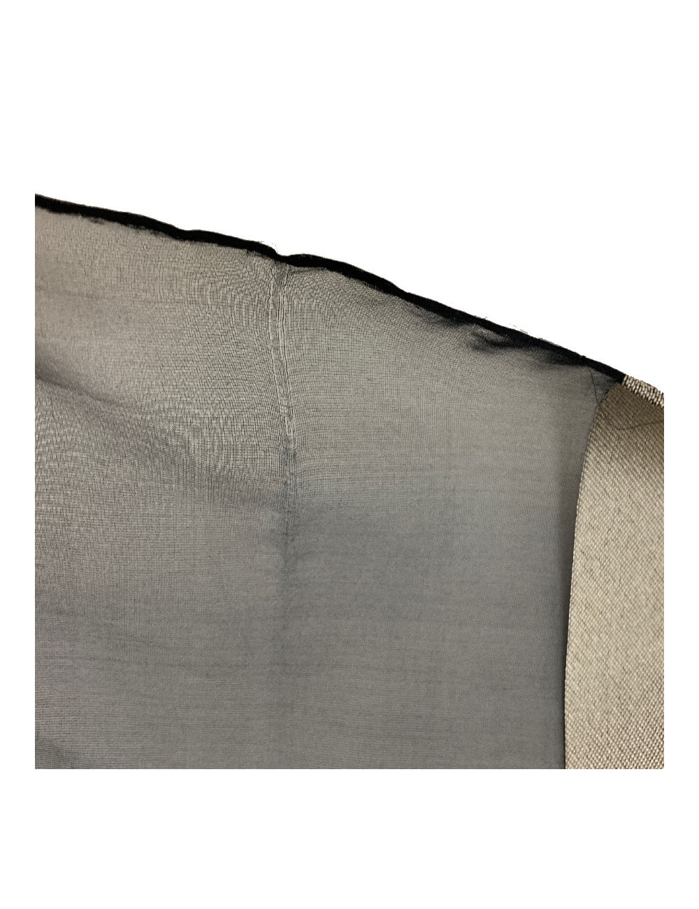 Foulard soie CHANEL noir et gris