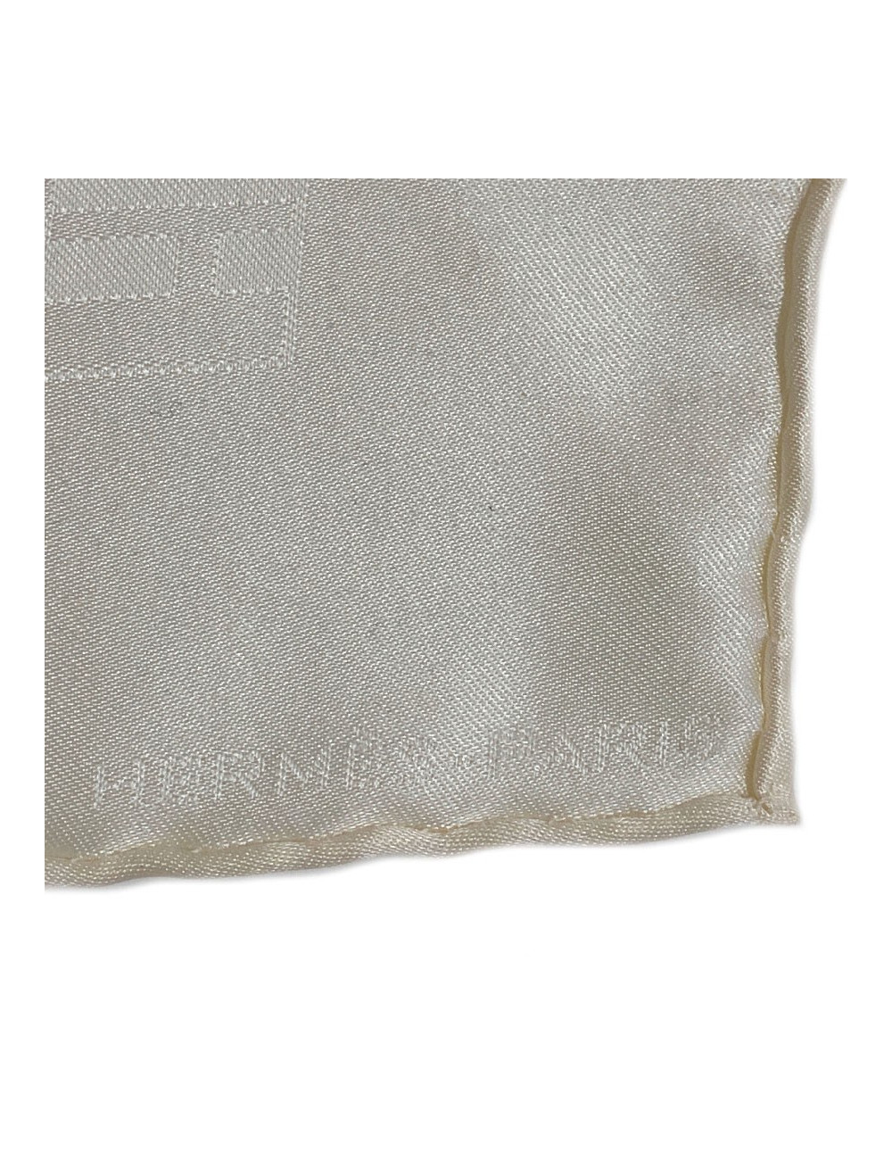 Foulard HERMES soie écrue